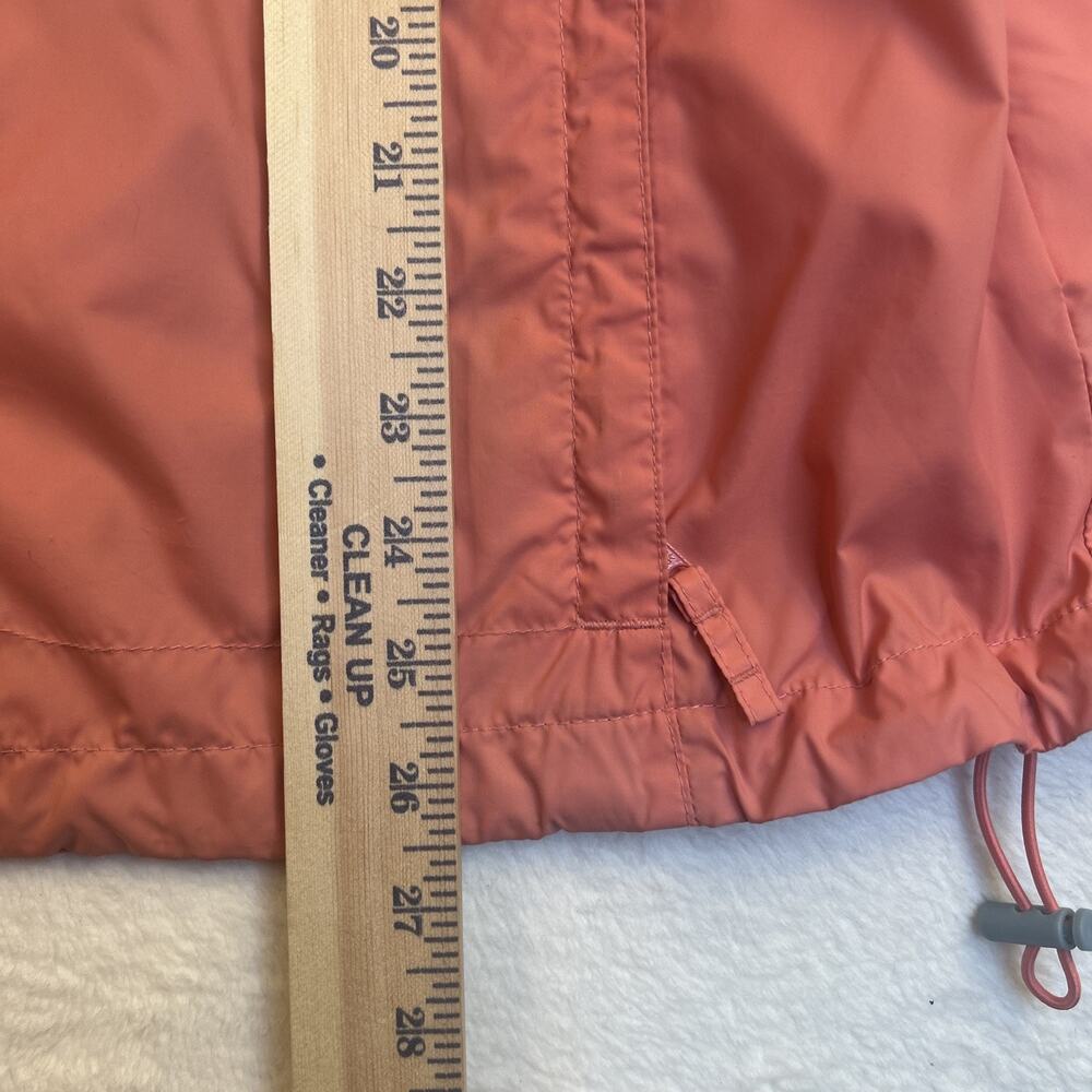 Columbia Womens Windbreaker Size Large Hooded Full Zip Jacket Vented Peach Coral - Picture 10 of 12